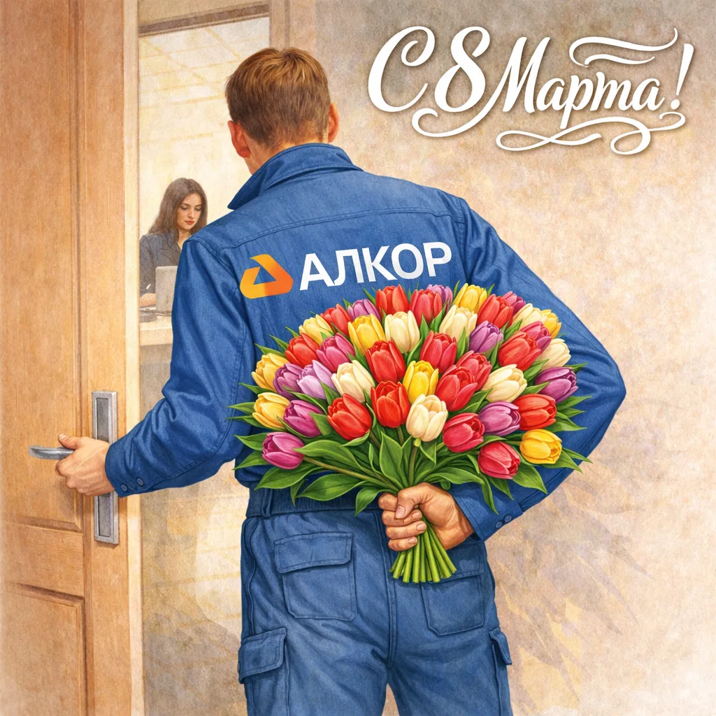 Поздравление с 8 марта от коллектива компании «АЛКОР»